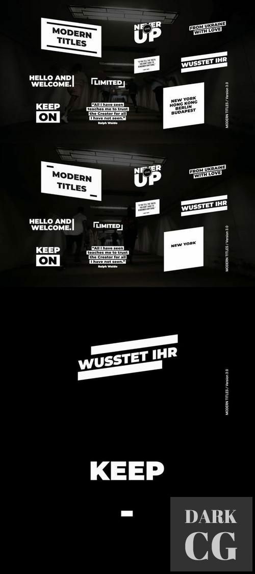 Modern Titles 3 0 After Effects 36759527