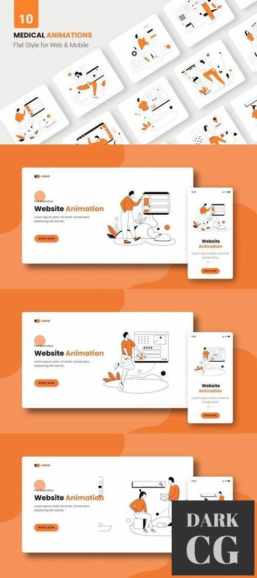 Website Design Animations - Flat Concept 36730552