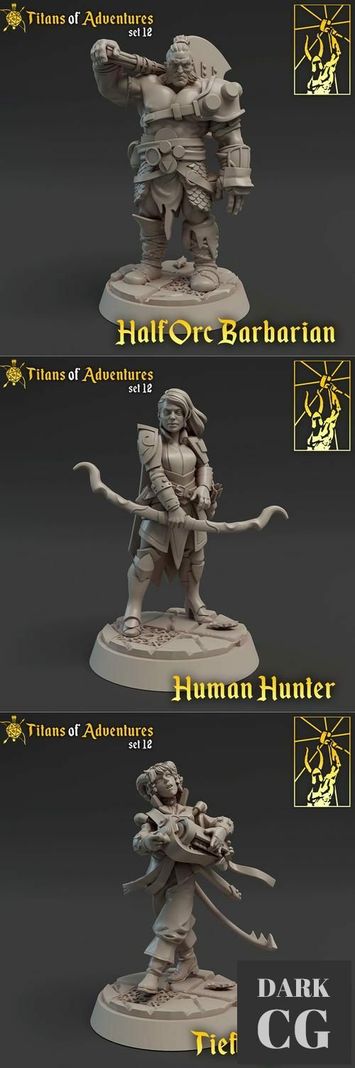 Titans of Adventure set 12 – 3D Print