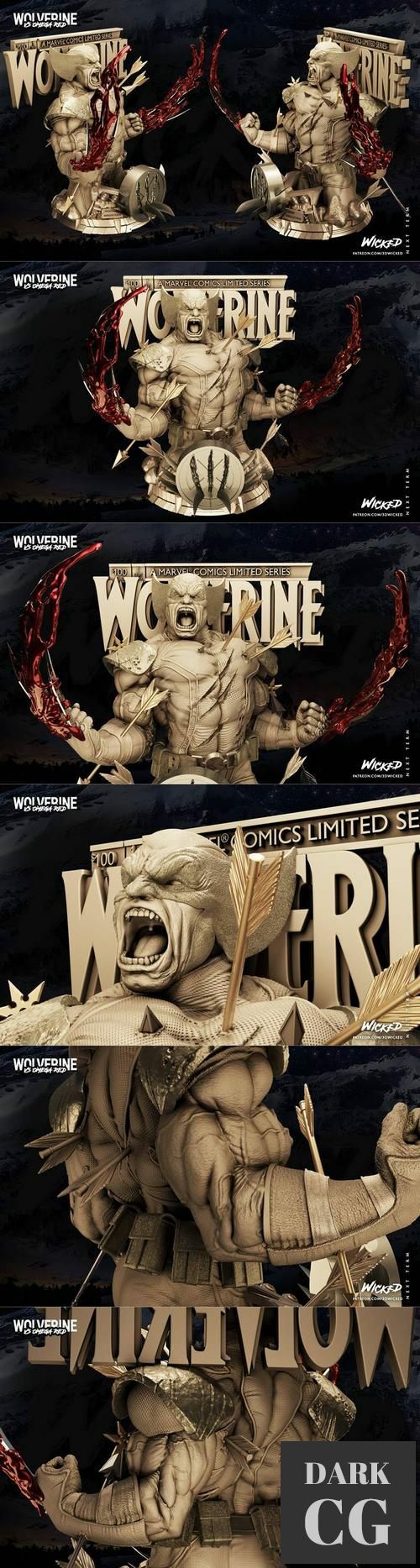 3DWicked Wolverine Bust – 3D Print