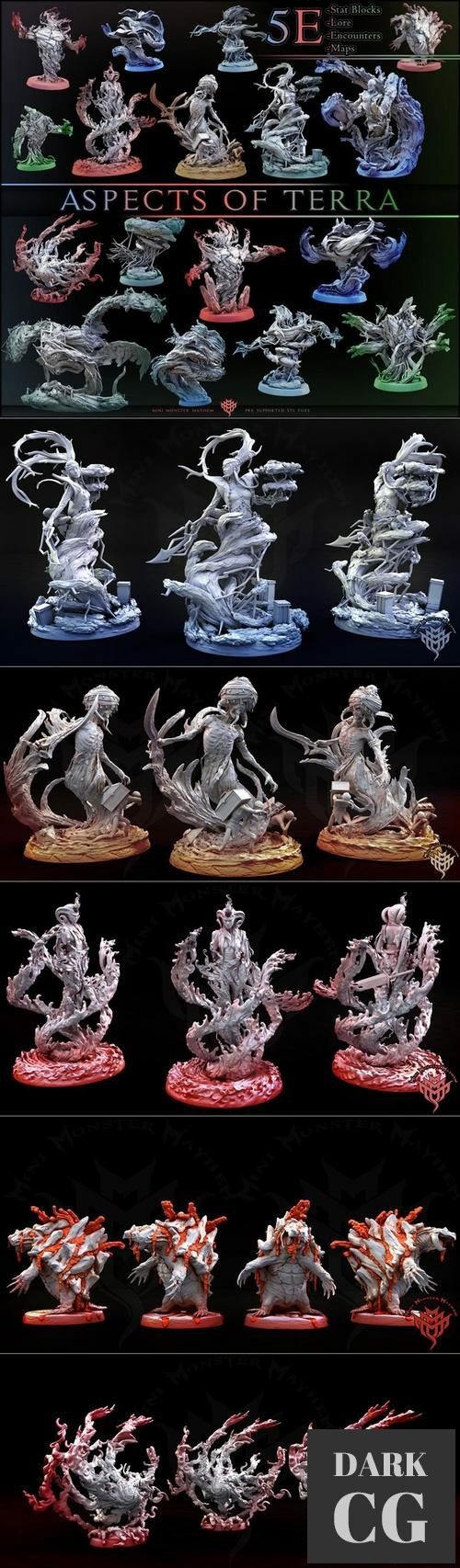 Mini Monster Mayhem Aspects of Terra May 2021 – 3D Print