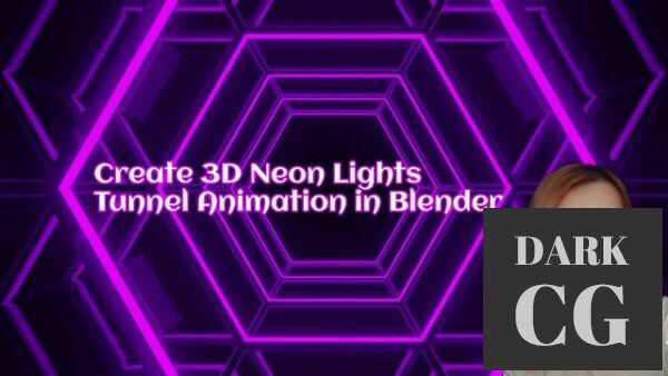 Create 3D Neon Lights Tunnel Animation in Blender