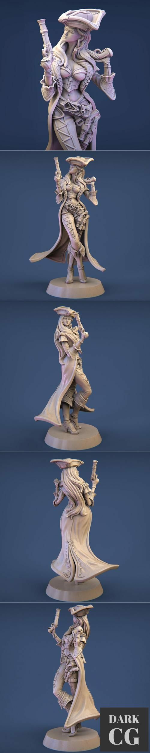 Anne the Pirate Captain – 3D Print