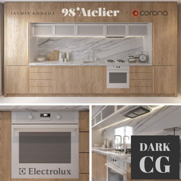 3D Model Kitchen 98 Atelier