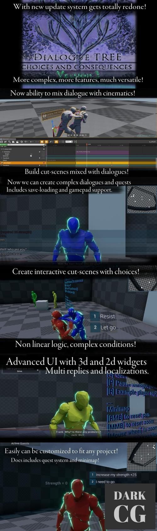 Unreal Engine Dialogue Tree and Quest System