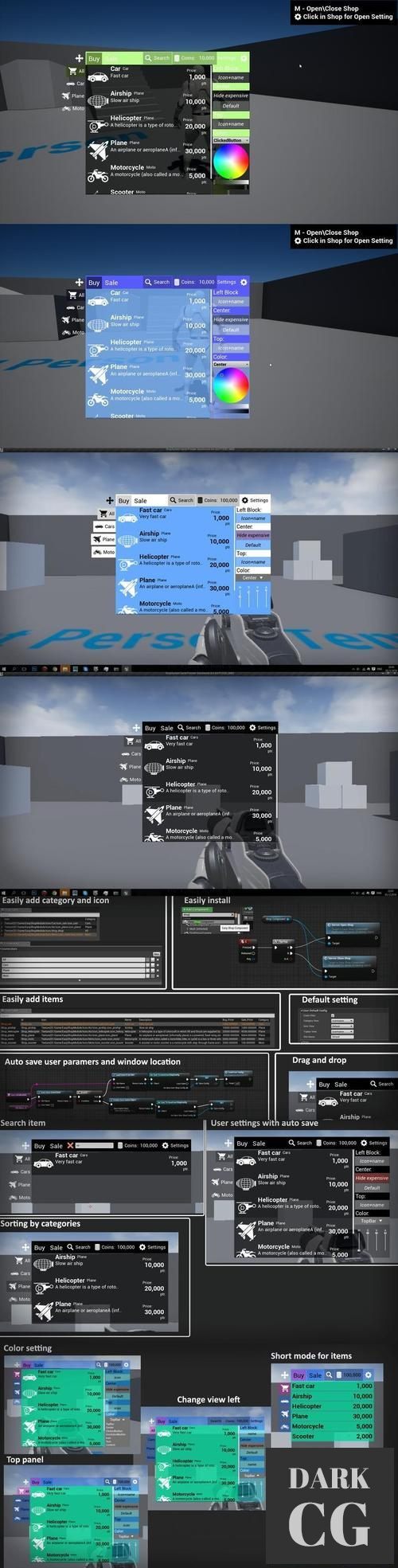 Unreal Engine Easy Shop Module