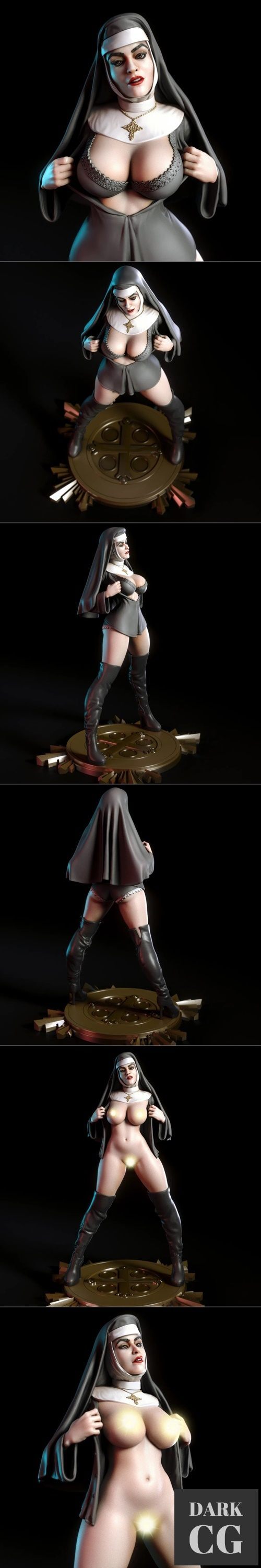 Beata - Sexy Nun – 3D Prin