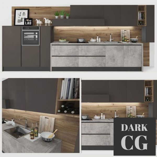 3D Model Kitchen Arredo 3 Kali 5