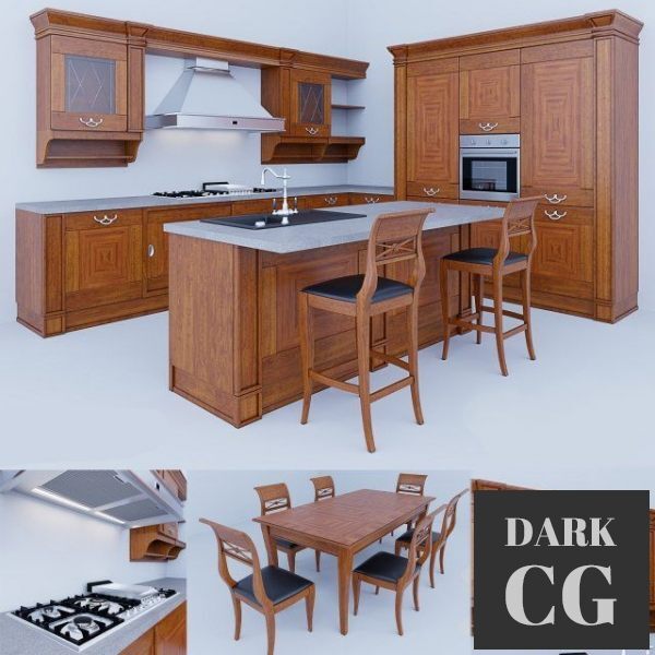 3D Model Kitchen Ca Veneta