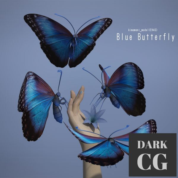 Daz3D, Poser: Blue Butterfly