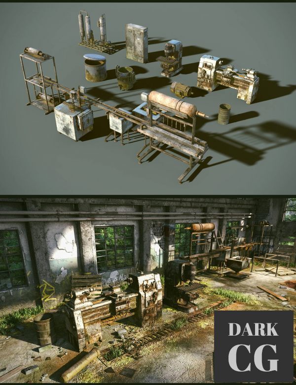 Daz3D, Poser: Abandoned Factory Machines