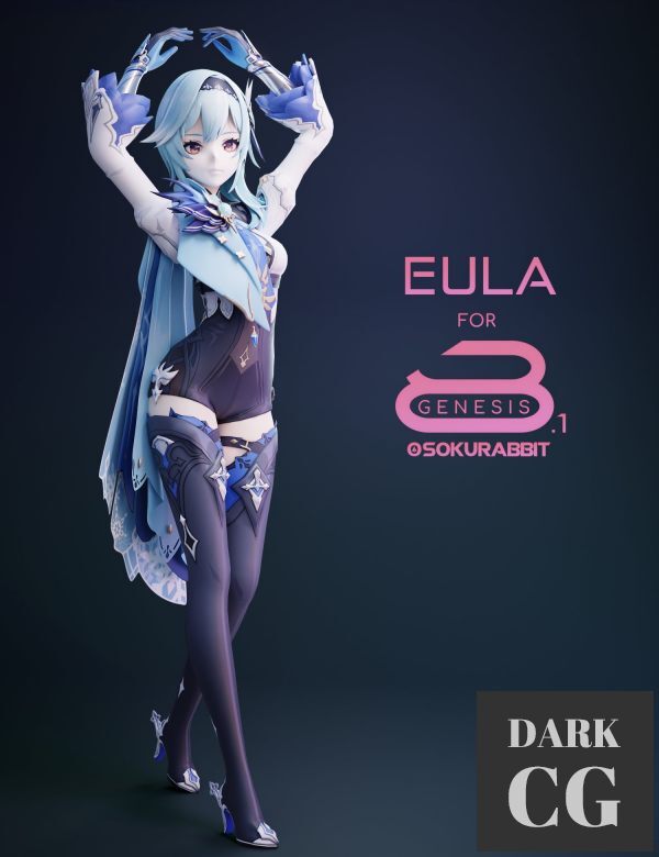 Daz3D, Poser: Eula For Genesis 8 and 8.1 Female