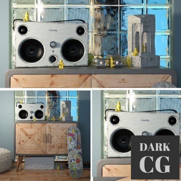 3D Model Decorative set in the style of Loft Kare