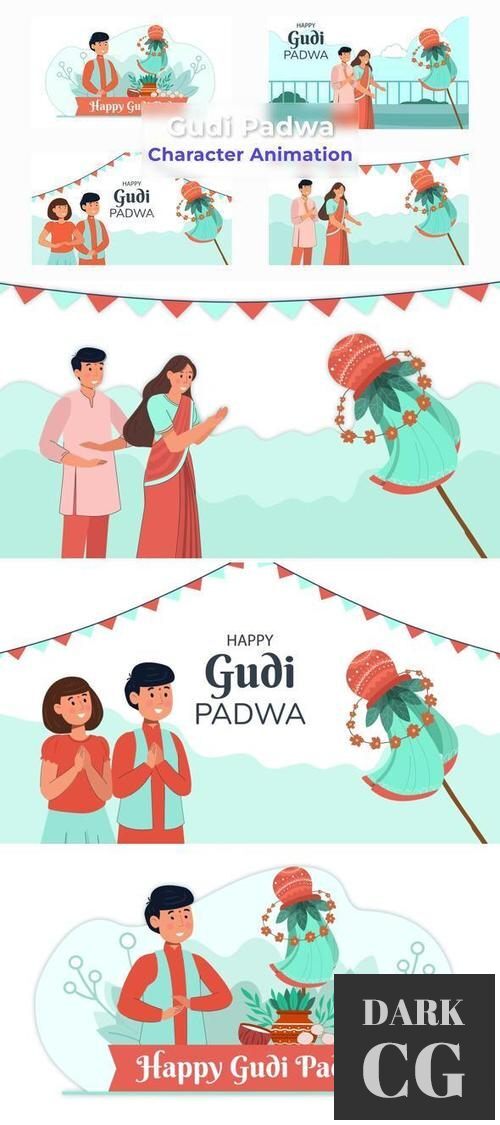 Gudi Padwa Animated Scene Pack 36770533
