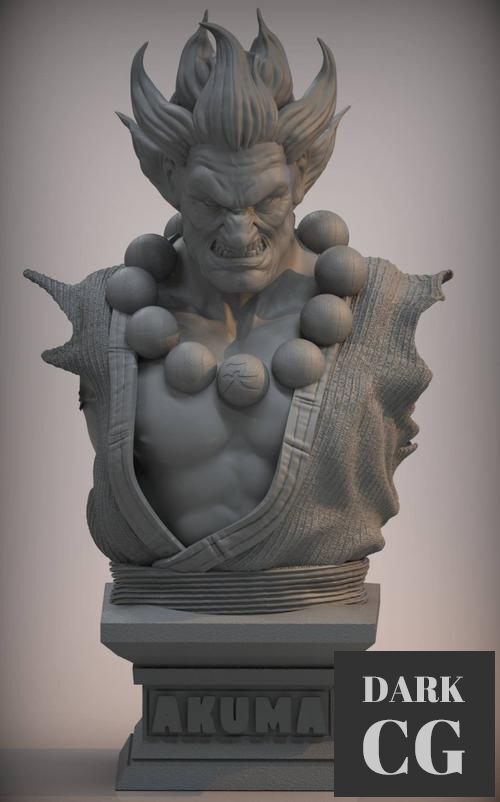 Akuma bust – 3D Print
