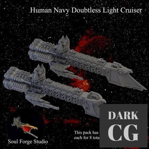 Human Navy Doubtless Light Cruiser – 3D Print