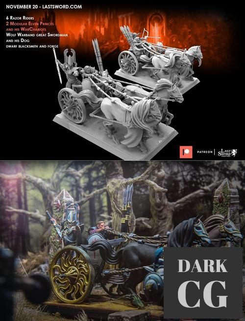 Elven Princes and their Warchariots – 3D Print