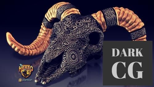 Deluxe Sheep Skull – 3D Print