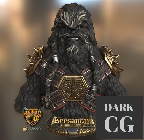 Krrsantan Bust – 3D Print
