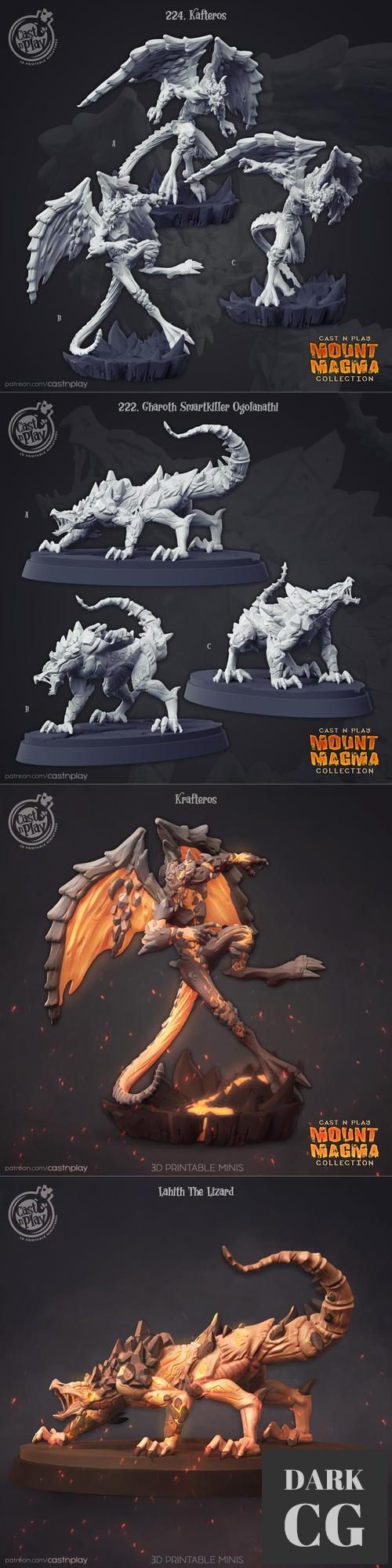 Kafteros and Lahith The Lizard – 3D Print
