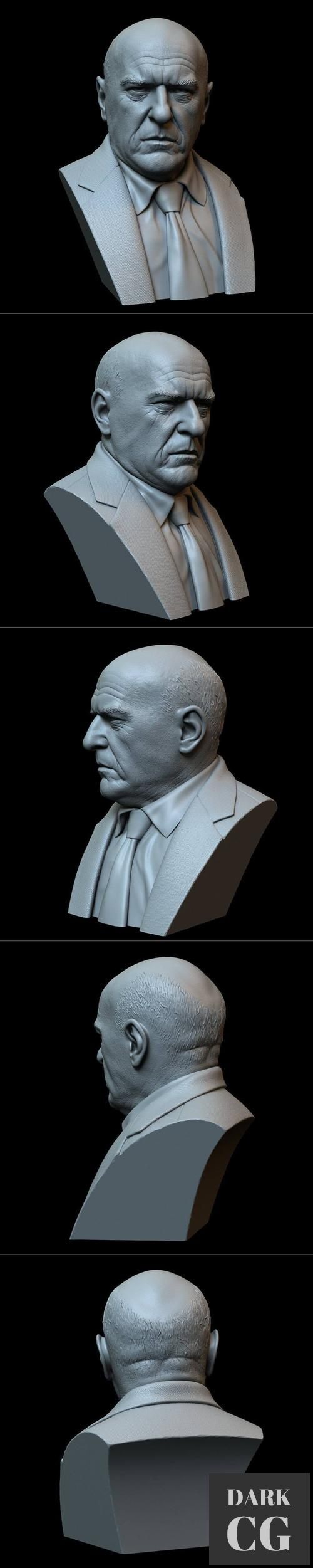 Hank Schrader Bust from Breaking Bad – 3D Print