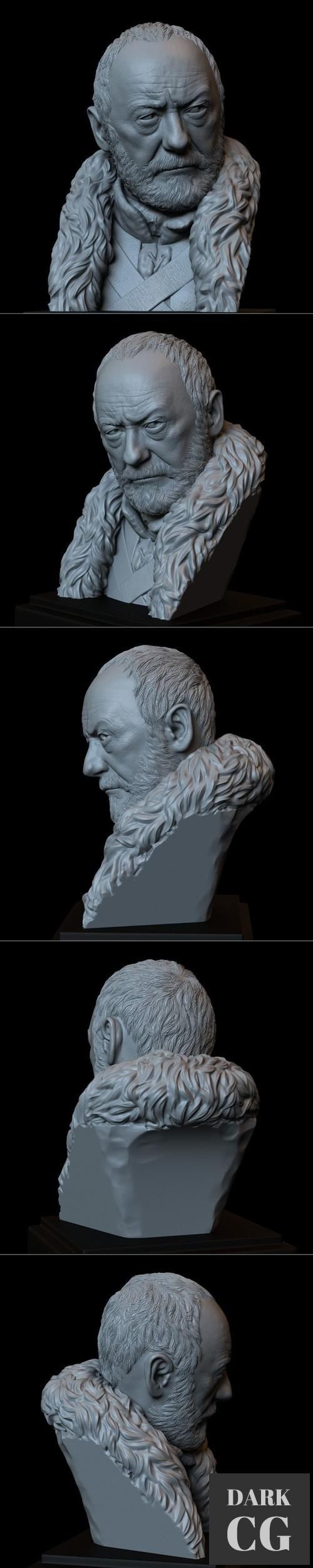 Davos Seaworth from Game of Thrones bust – 3D Print