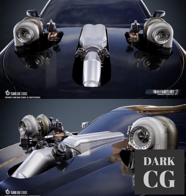 3D Model TwinTurbo Engine