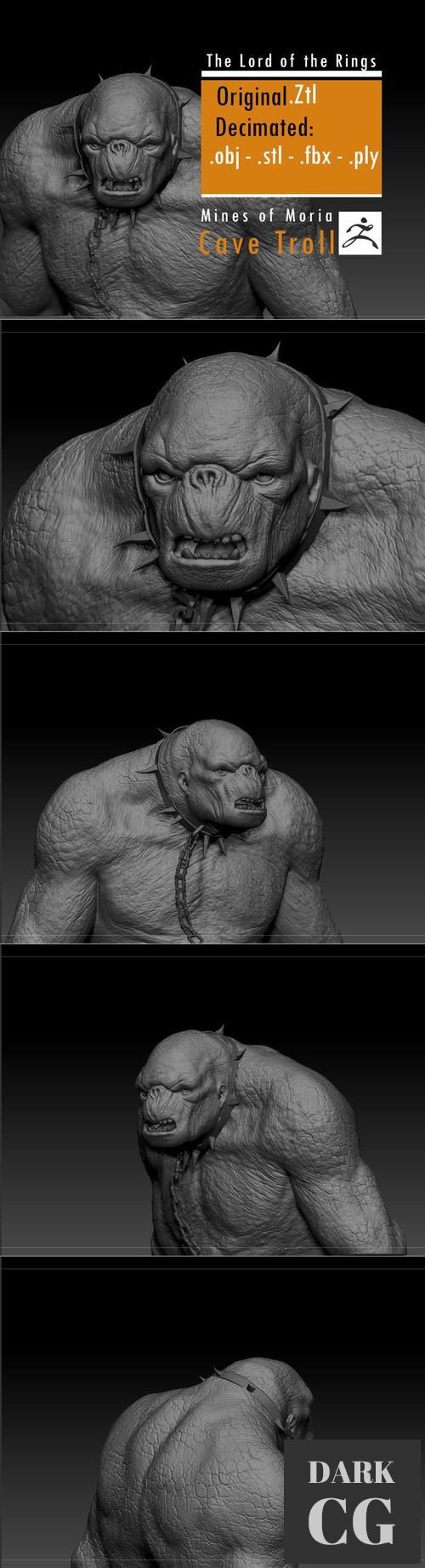 Cave Troll The Lord of the Rings – 3D Print