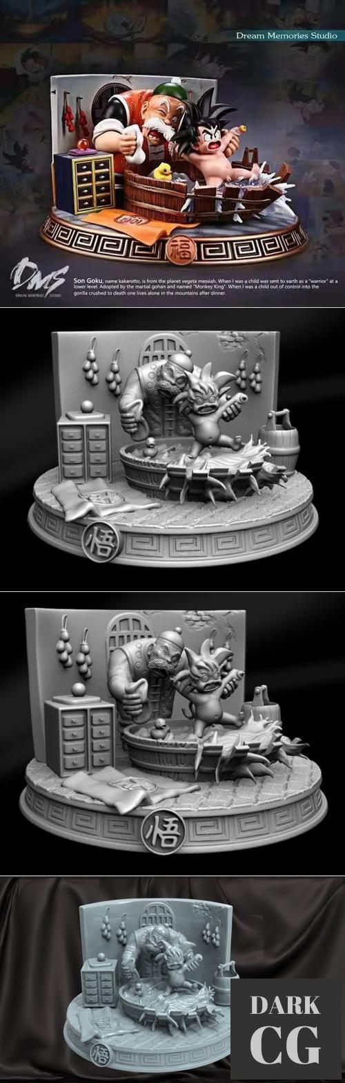 Goku and Grandpa Gohan – 3D Print