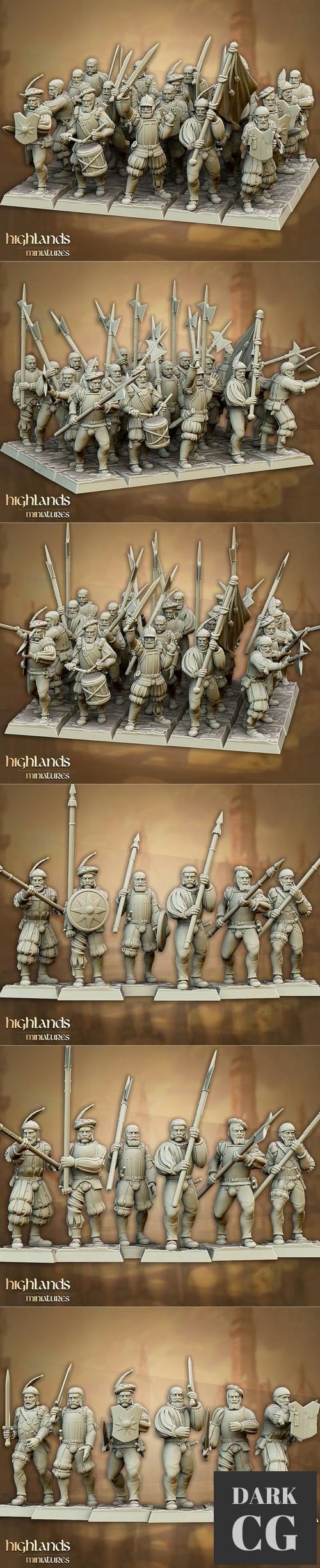 Highlands Miniatures - Sunland Imperial Troops – 3D Print