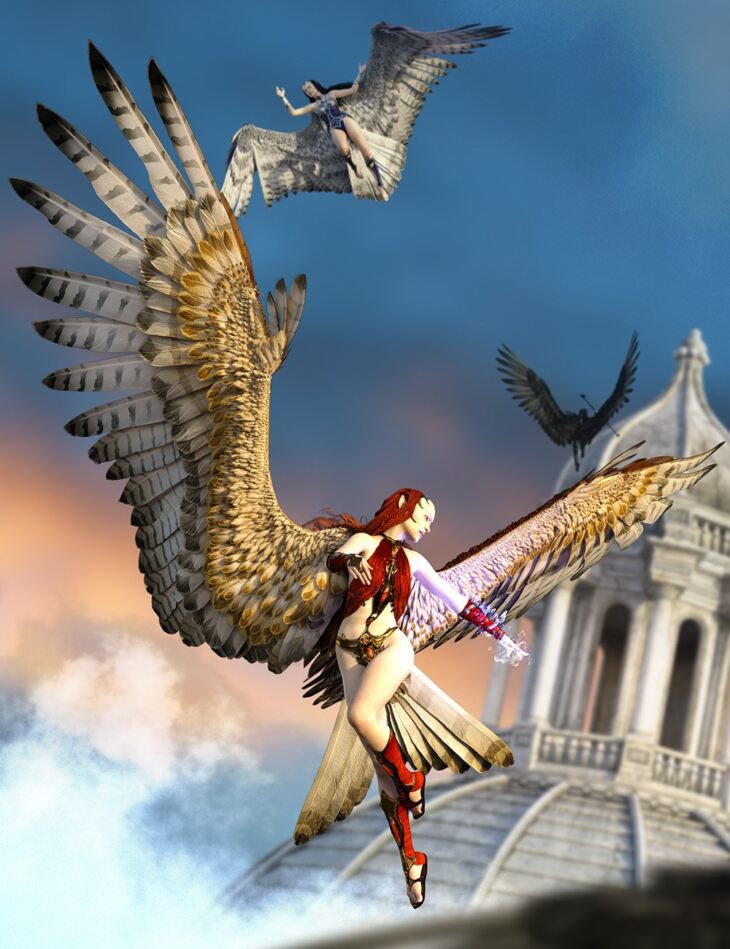 Avija Wings and Tail for Genesis 8 and 8 1 Females