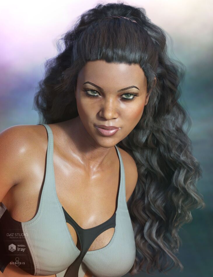 Channen Hair for Genesis 3 8 Female s