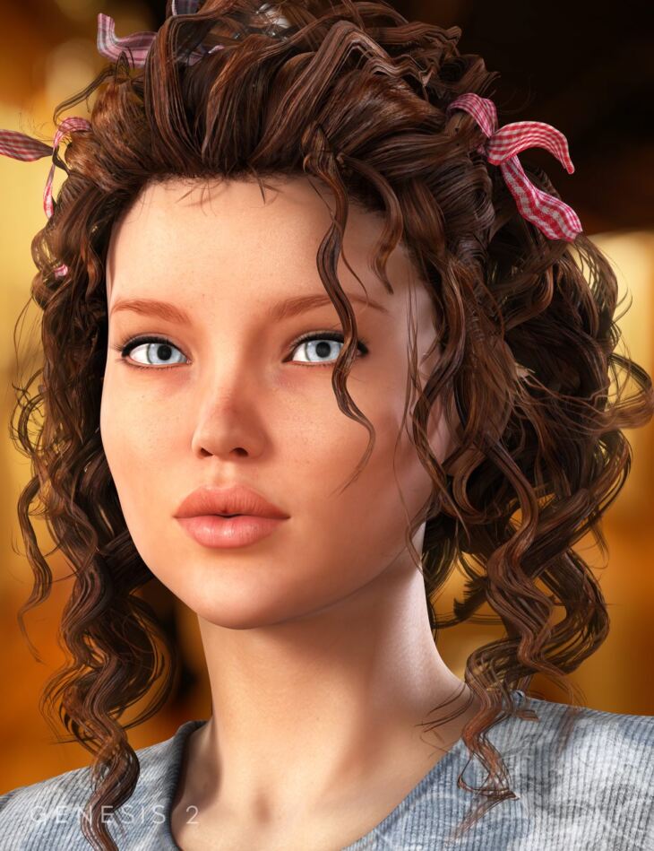 Crazy Locks Hair for Genesis V6