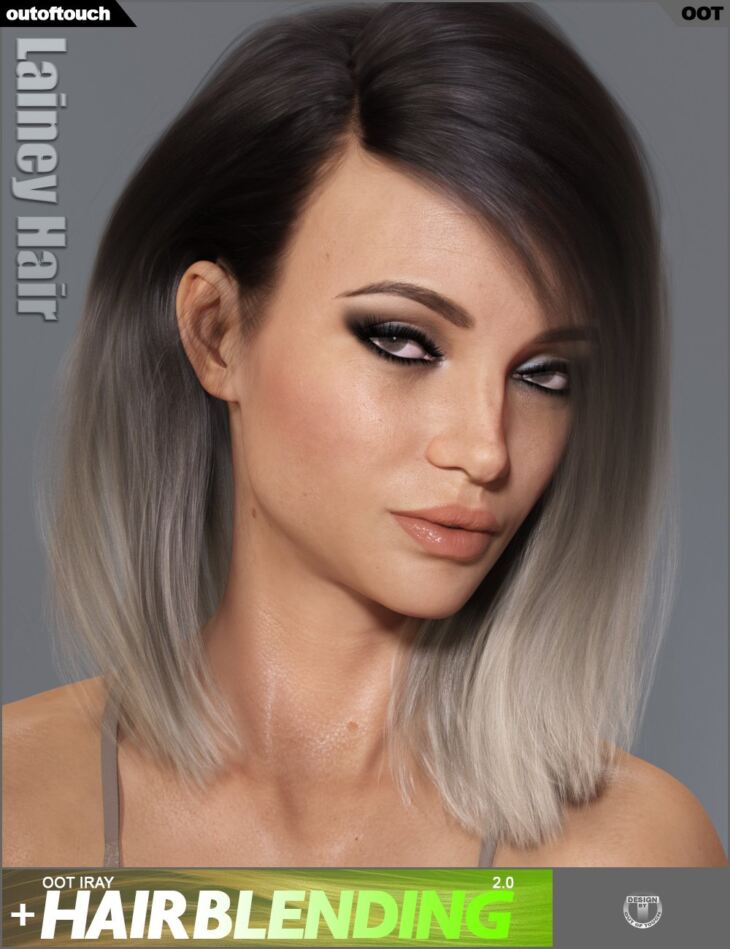 Lainey Hair for Genesis 3 Female s and Genesis 8 Female s