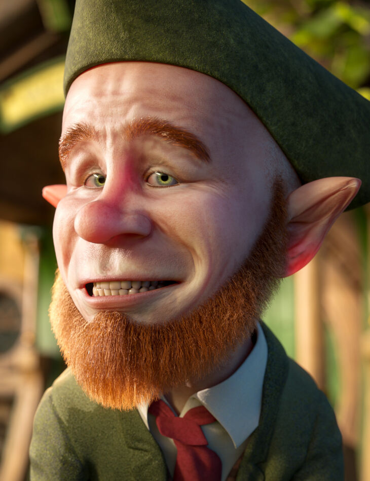 Leprechaun Beard and Brows for Genesis 8 1 Males