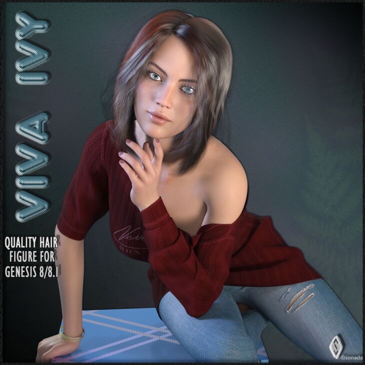 Viva Ivy Hair for Genesis 8 and 8 1