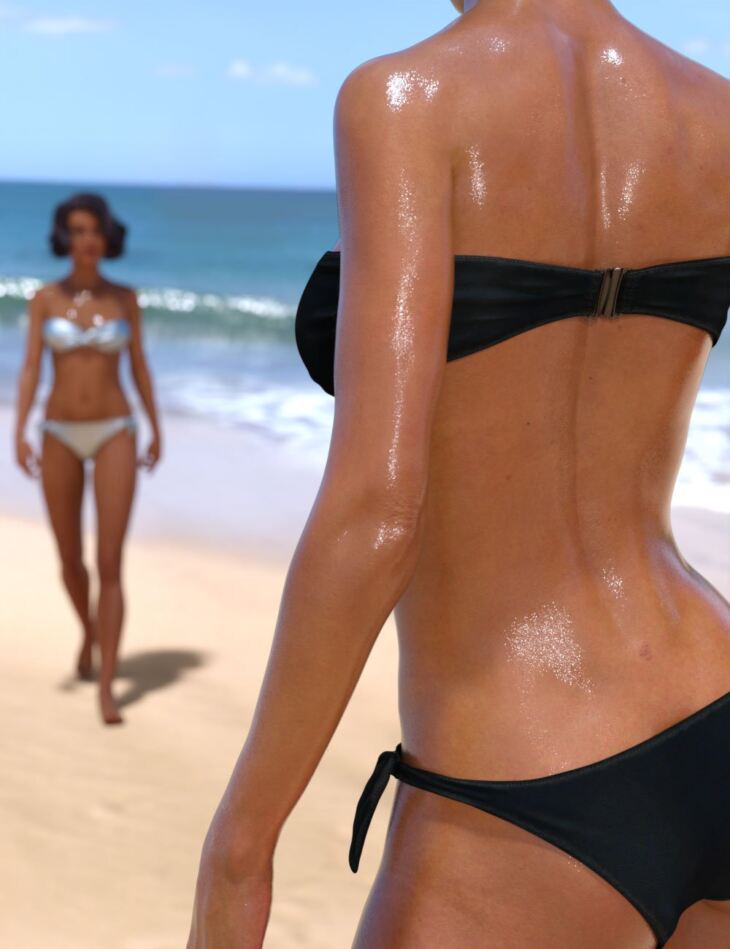 Wet and Tanned Skins for Genesis 8 1 Females