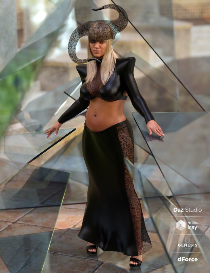 dForce Cornibus Outfit for Genesis 8 Female s