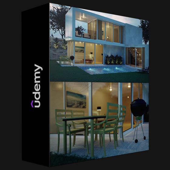 Udemy Create Design a Modern 3D House in Blender 3 0