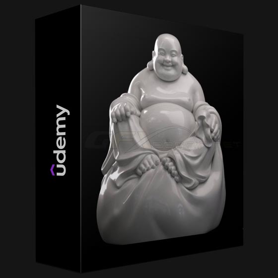 Udemy 6 Hours Detailed Analysis Sculpting of Stylized Buddha