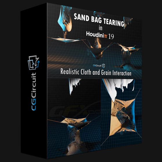 CGCircuit Sand Bag Tearing in Houdini