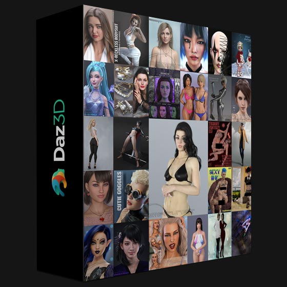 DAZ3D Poser Bundle 2 March 2022