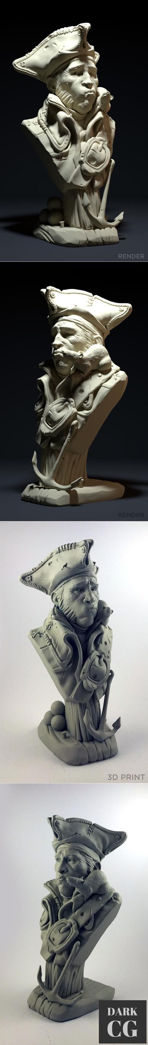 A Pirate and His Rat – 3D Print