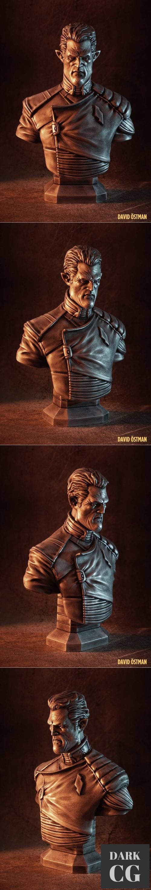 Admiral Gord bust – 3D Print