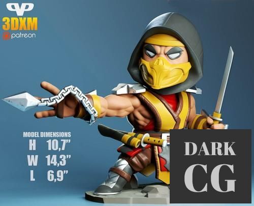 Scorpion Chibi – 3D Print