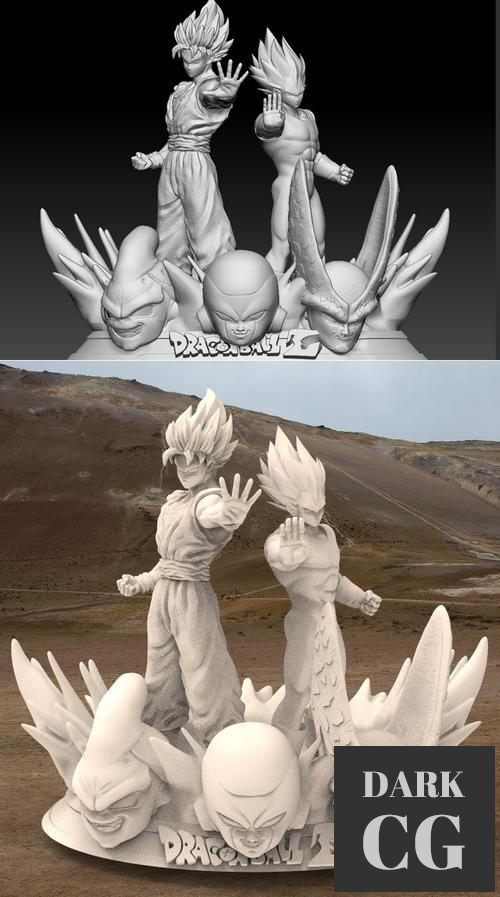 Goku and Vegeta we will win – 3D Print