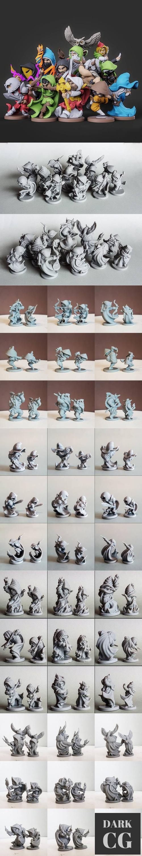 Arminas Didziokas - RPG Heroes Full Set 1-4 – 3D Print