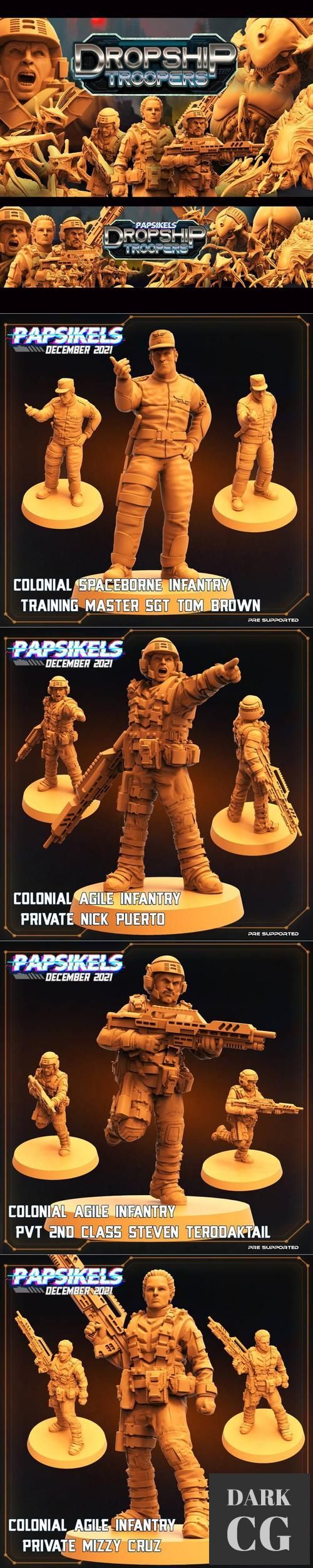 Papsikels Miniature - Dropship Troopers December 2021 – 3D Print
