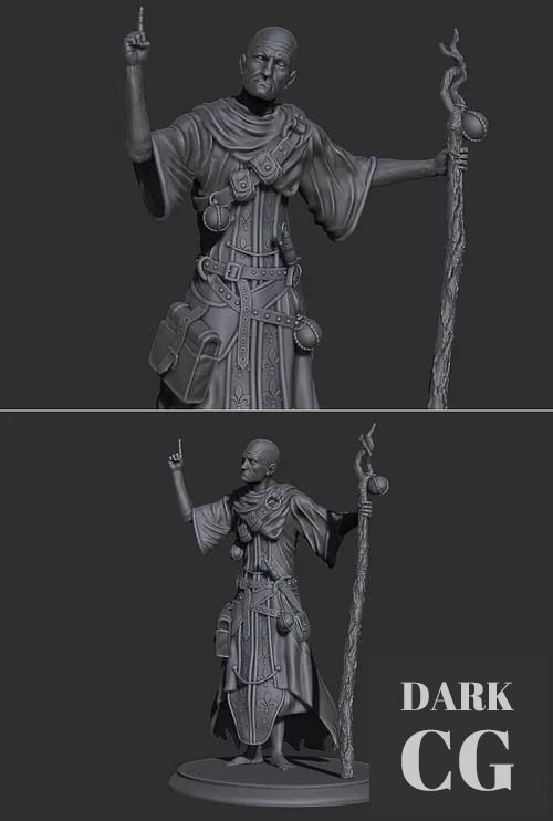 Old Priest – 3D Print