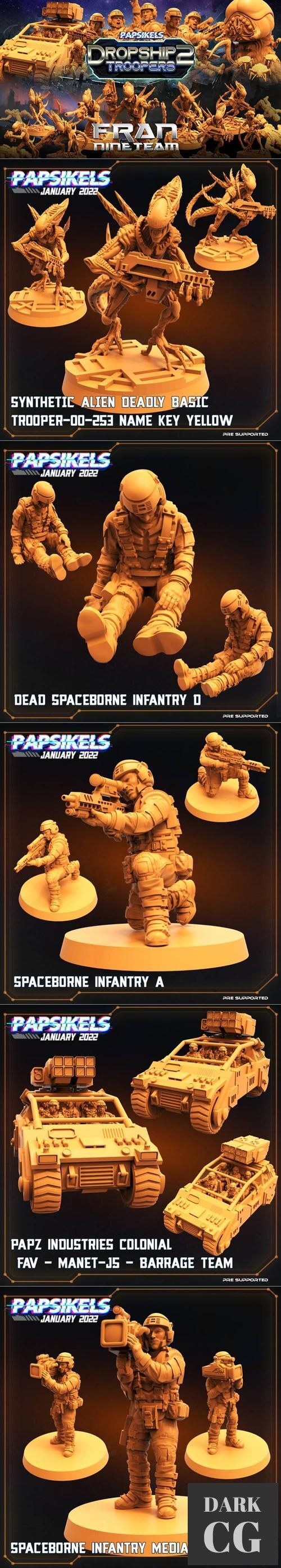 Papsikels Miniature - Dropship Troopers 2 January 2022 – 3D Print